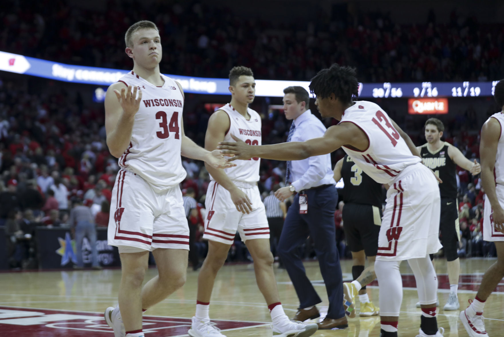 Boilermakers 84, Badgers 80 (OT)